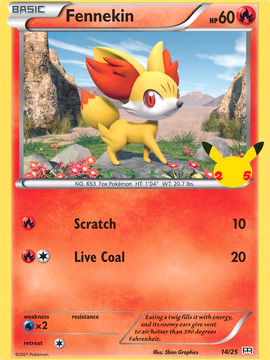Fennekin (14/25) [McDonald's 25th Anniversary]