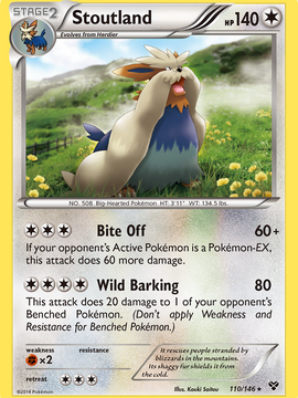 Stoutland (110/146) [XY: Base Set]