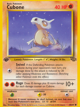 Cubone (50/64) [Jungle 1st Edition]