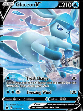 Glaceon V (038/159) [Sword & Shield: Crown Zenith]