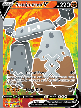 Stonjourner V (193/202) [Sword & Shield: Base Set]