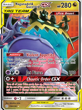 Naganadel & Guzzlord GX (158/236) [Sun & Moon: Cosmic Eclipse]