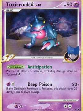 Toxicroak G (40/127) [Platinum: Base Set]