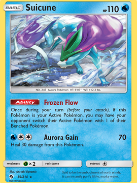 Suicune (59/214) [Sun & Moon: Lost Thunder]