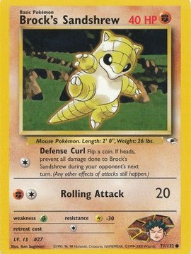Brock's Sandshrew (71/132) [Gym Heroes Unlimited]