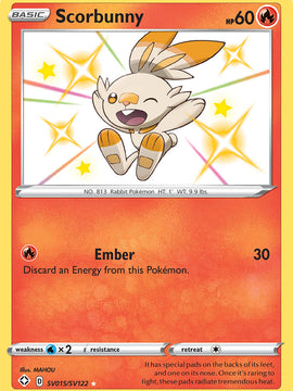 Scorbunny (SV015/SV122) [Sword & Shield: Shining Fates]