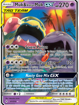 Muk & Alolan Muk GX (61/214) [Sun & Moon: Unbroken Bonds]