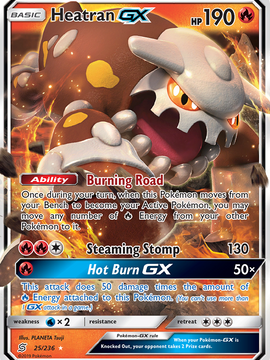 Heatran GX (25/236) [Sun & Moon: Unified Minds]
