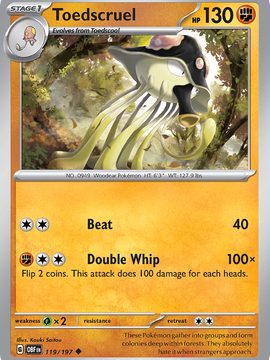 Toedscruel (119/197) [Scarlet & Violet: Obsidian Flames]