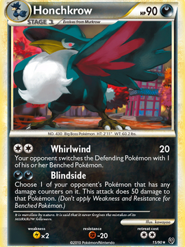 Honchkrow (15/90) [HeartGold & SoulSilver: Undaunted]