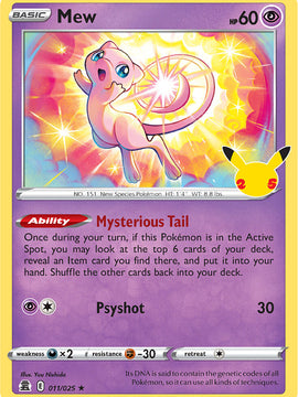 Mew (011/025) [Celebrations: 25th Anniversary]