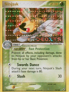 Ninjask (13/107) (Stamped) [EX: Deoxys]