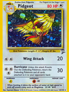 Pidgeot (14/130) [Base Set 2]