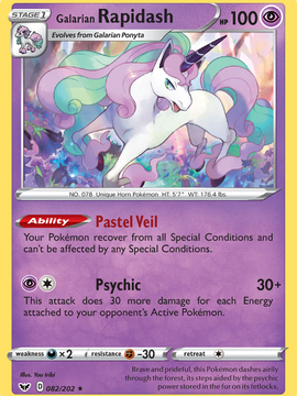 Galarian Rapidash (082/202) [Sword & Shield: Base Set]
