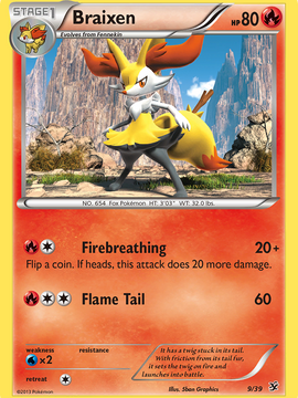 Braixen (9/39) [XY: Kalos Starter Set]