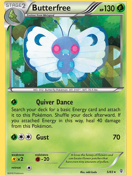Butterfree (5/83) [XY: Generations]