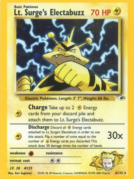 Lt. Surge's Electabuzz (6/132) [Gym Heroes Unlimited]