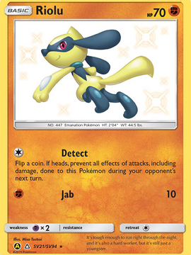 Riolu (SV21/SV94) [Sun & Moon: Hidden Fates - Shiny Vault]