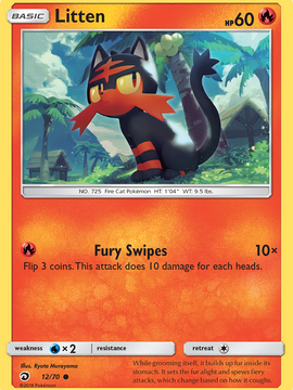 Litten (12/70) [Sun & Moon: Dragon Majesty]
