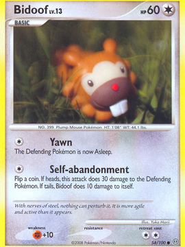 Bidoof (54/100) [Diamond & Pearl: Stormfront]