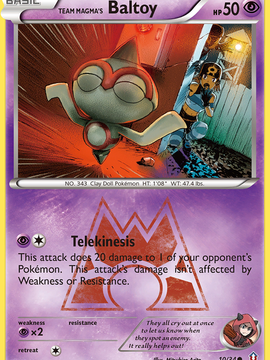 Team Magma's Baltoy (10/34) [XY: Double Crisis]