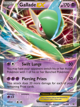 Gallade EX (34/108) [XY: Roaring Skies]