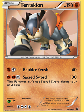 Terrakion (63/98) [Black & White: Emerging Powers]