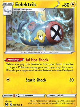 Eelektrik (060/196) [Sword & Shield: Lost Origin]
