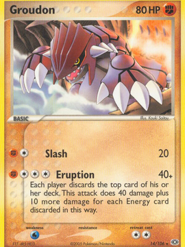 Groudon (14/106) [EX: Emerald]