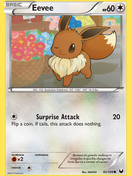 Eevee (83/108) [Black & White: Dark Explorers]