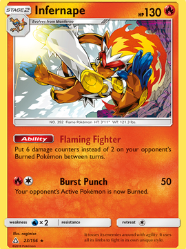Infernape (23/156) [Sun & Moon: Ultra Prism]