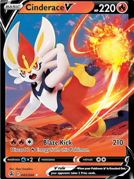Cinderace V (043/264) [Sword & Shield: Fusion Strike]