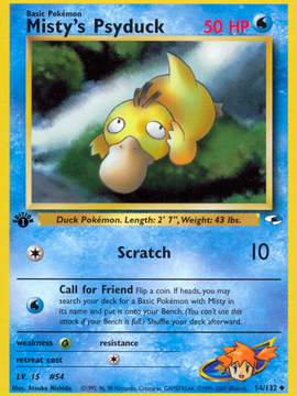 Misty's Psyduck (54/132) [Gym Heroes 1st Edition]
