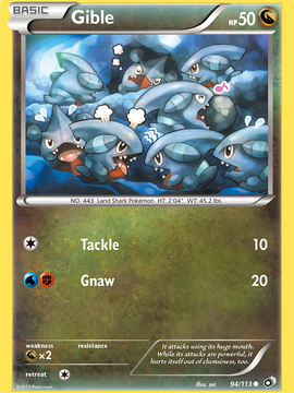 Gible (94/113) [Black & White: Legendary Treasures]