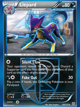 Liepard (84/135) [Black & White: Plasma Storm]
