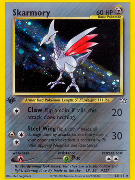Skarmory (13/111) [Neo Genesis 1st Edition]
