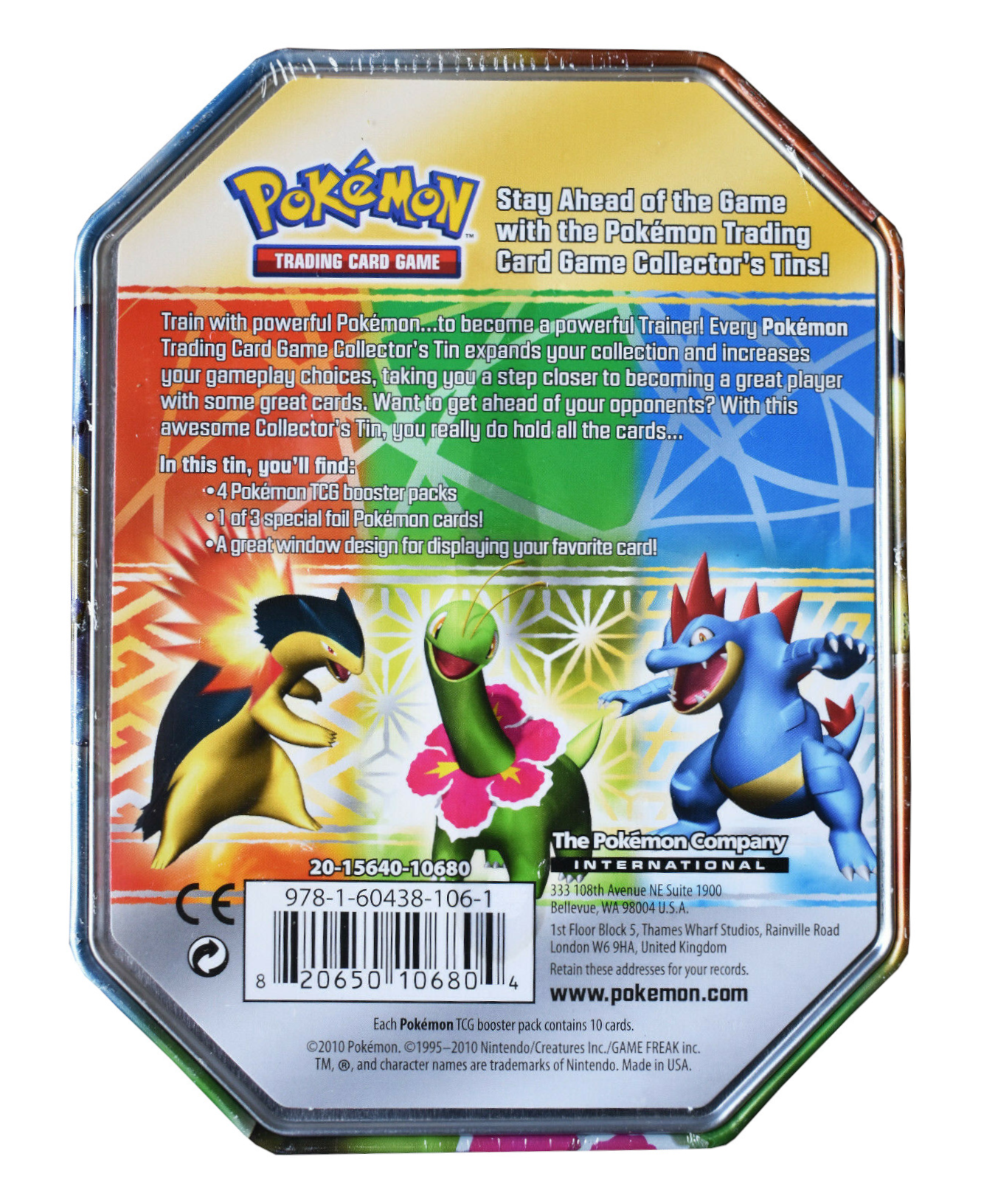 HeartGold & SoulSilver - Collector's Tin (Feraligatr) (READ DESCRIPTION)