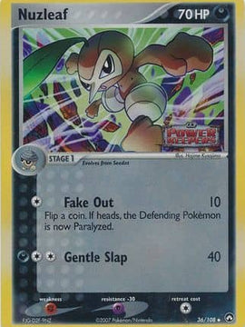 Nuzleaf (36/108) (Stamped) [EX: Power Keepers]