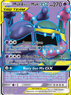 Muk & Alolan Muk GX (196/214) [Sun & Moon: Unbroken Bonds]