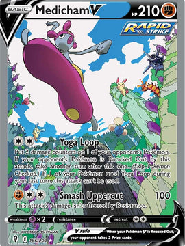 Medicham V (186/203) [Sword & Shield: Evolving Skies]