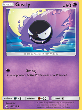 Gastly (68/214) [Sun & Moon: Unbroken Bonds]