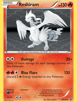 Reshiram (BW004) [Black & White: Black Star Promos]