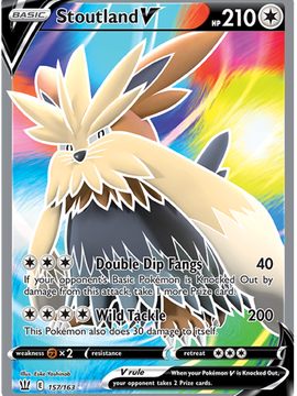 Stoutland V (157/163) [Sword & Shield: Battle Styles]