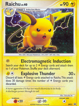 Raichu (DP21) [Diamond & Pearl: Black Star Promos]
