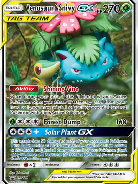 Venusaur & Snivy GX (SM229) [Sun & Moon: Black Star Promos]