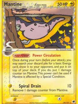 Mantine (20/101) (Delta Species) [EX: Dragon Frontiers]