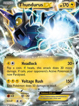 Thundurus EX (26/108) [XY: Roaring Skies]
