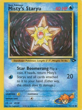 Misty's Staryu (92/132) [Gym Challenge Unlimited]