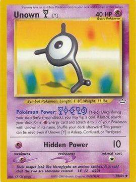 Unown [Y] (40/64) [Neo Revelation Unlimited]