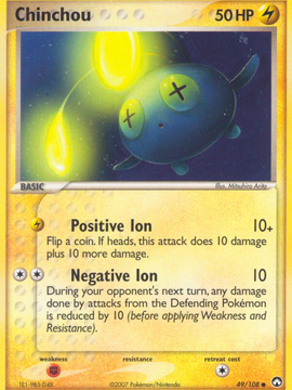 Chinchou (49/108) [EX: Power Keepers]